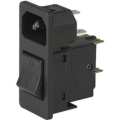 7764 - IEC Appliance Inlet C14 with Circuit Breaker